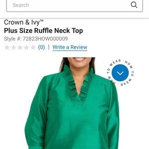 BNWT Crown and Ivy plus size top!